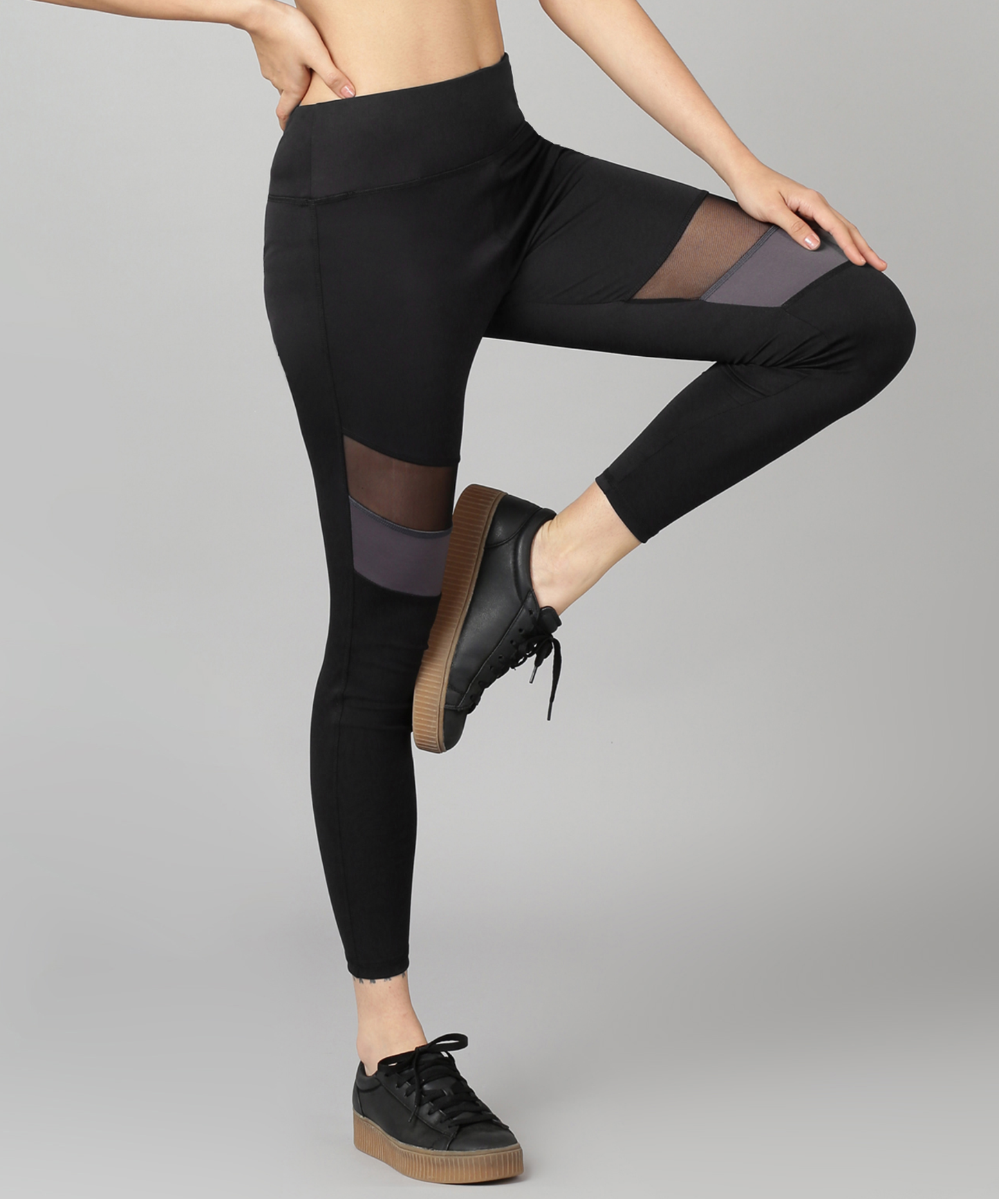 The Ultimate High Waist Front Mesh Gym, Yoga Tights and leggings