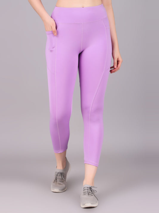 The Ultimate Solid High Waist Gym, Yoga Tights and leggings - Lavender