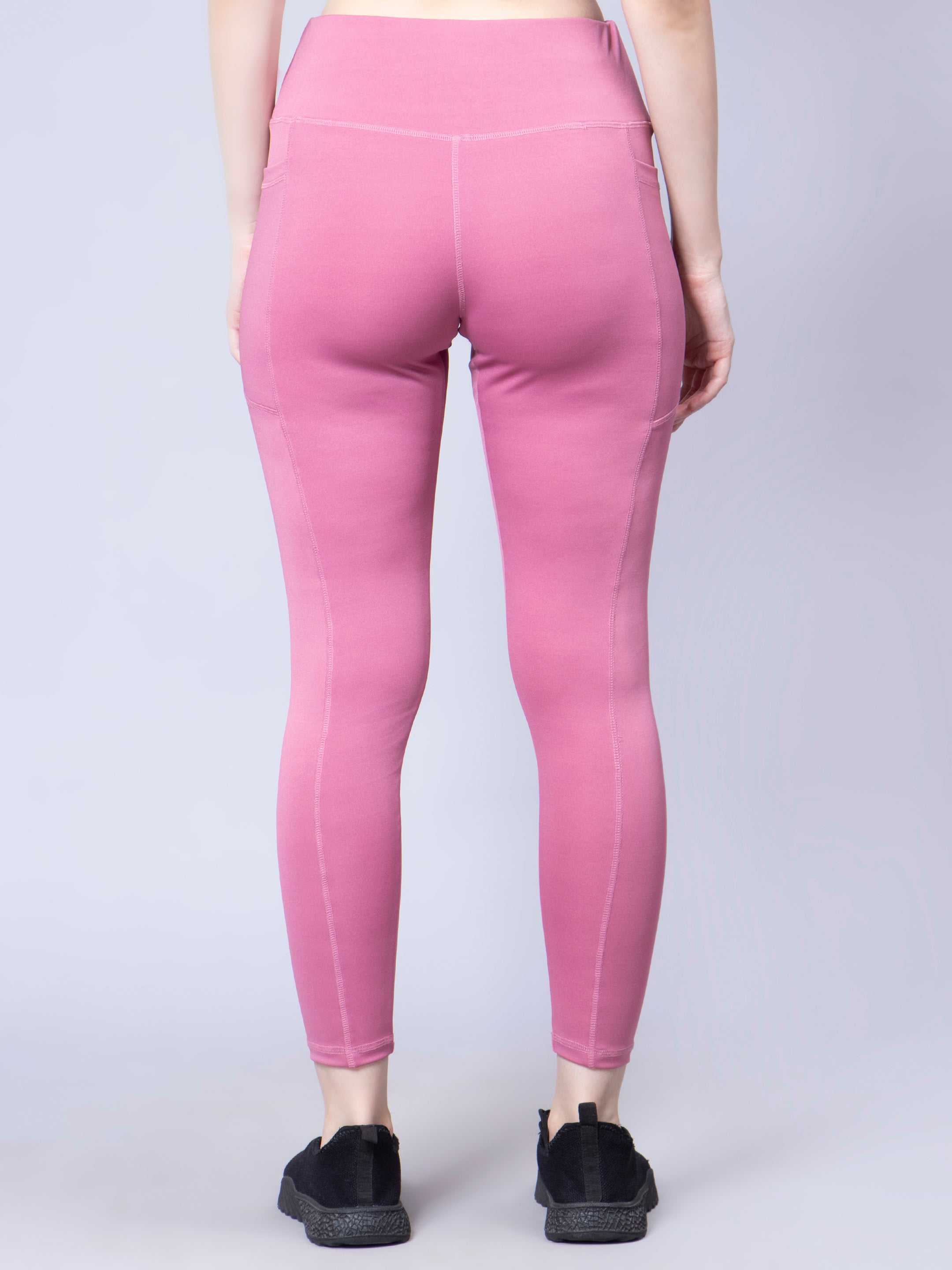 Buy Republic Of Curves® Baby Pink Yoga Pants (Gym Tights) | Workout Leggings  for Women | Gym Leggings | Women at Leisure at Amazon.in