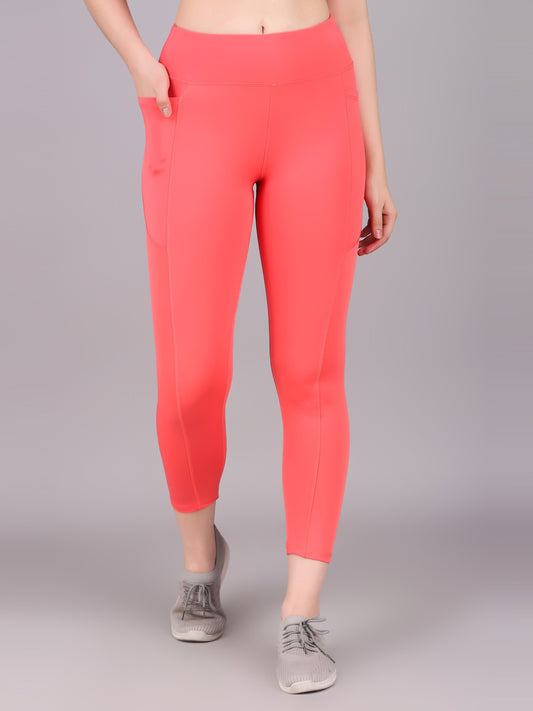 The Ultimate Solid High Waist Gym, Yoga Tights and leggings - Orange