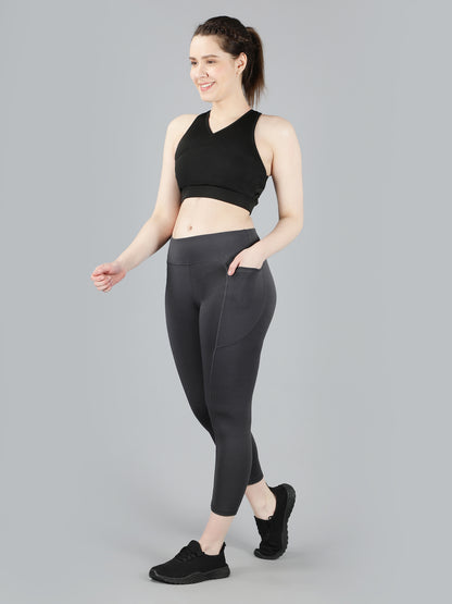 The Ultimate Solid High Waist Gym, Yoga Tights and leggings - Grey