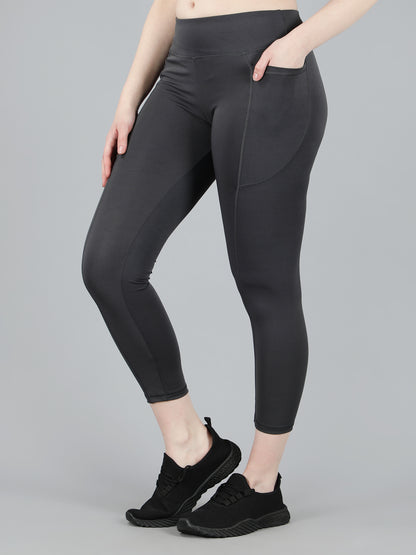 The Ultimate Solid High Waist Gym, Yoga Tights and leggings - Grey