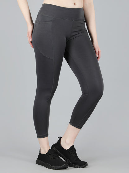 The Ultimate Solid High Waist Gym, Yoga Tights and leggings - Grey