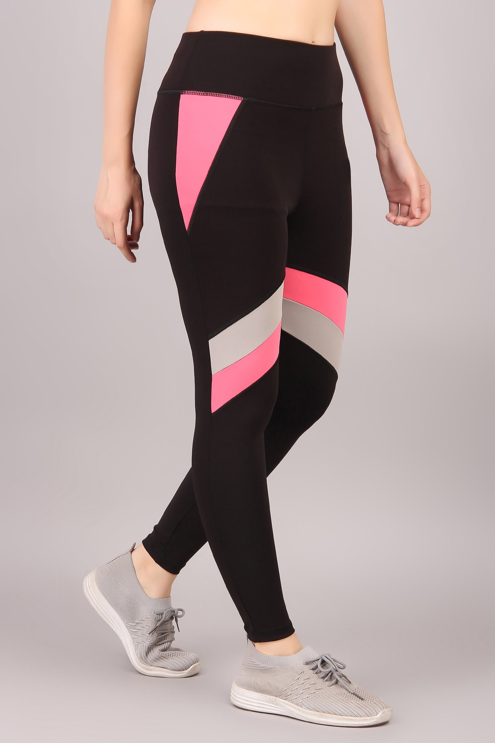 High Waisted Color Block Leggings, Tights With Great Support – cosvos